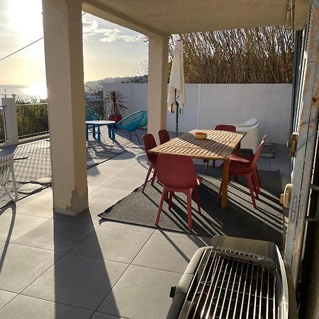 Superbe Terrasse Avec Vue Panoramique Sur La Mer Marsella Exterior foto